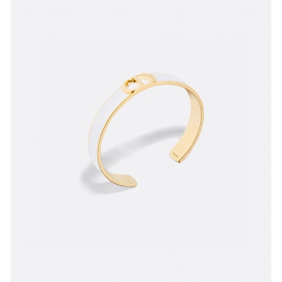 Dior Montaigne hollow CD letter gold finish metal bracelet