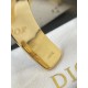 Dior Montaigne hollow CD letter gold finish metal bracelet