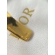 Dior Montaigne hollow CD letter gold finish metal bracelet