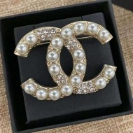 Chanel Classic and versatile high-end socialite 9 pearl brooch New temperament suit accessories chest flower pin