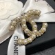 Chanel Classic and versatile high-end socialite 9 pearl brooch New temperament suit accessories chest flower pin