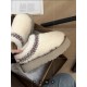 UGG Embroidered thick soled woolen slippers Ethnic style fur integrated warm snow boots