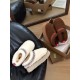 UGG Embroidered thick soled woolen slippers Ethnic style fur integrated warm snow boots