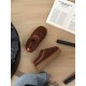 UGG Embroidered thick soled woolen slippers Ethnic style fur integrated warm snow boots