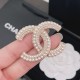 Chanel Pearl full diamond brooch