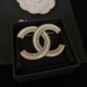 Chanel Vintage classic diamond studded brooch