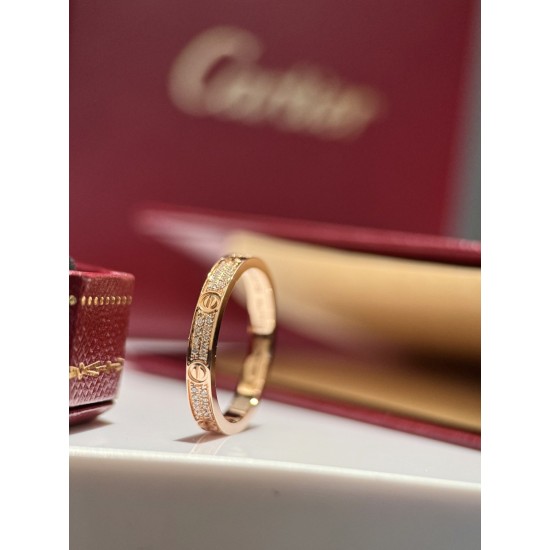 Cartier Double row diamond fashion ring