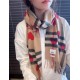 BURBERRY Classic European and American British Love Printed Checkered Scarf Male and female couple's wool tassel thick scarf