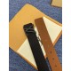 LV Fashion Trend caviar Monogram Leather Belt