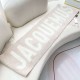 2024 autumn and winter new jacquemus wool scarf letter jacquard logo tassel shawl unisex scarf