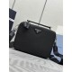 Prada Handle style cross pattern fashionable casual diagonal leather men's shoulder bag