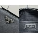 Prada Handle style cross pattern fashionable casual diagonal leather men's shoulder bag