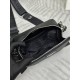 Prada cross pattern fashionable casual diagonal leather men's shoulder bag