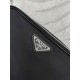 Prada nylon paired with leather fashionable casual diagonal men's 2-in-1 camera shoulder bag