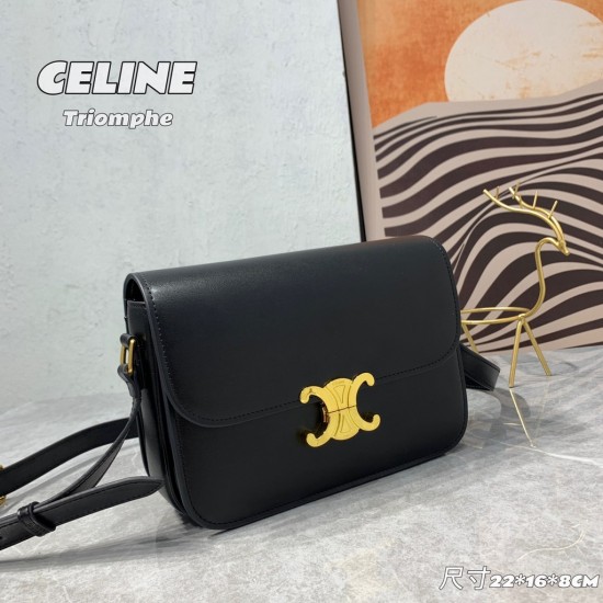 Celine LOGO Triumphal Arch Buckle classics shoulder bag