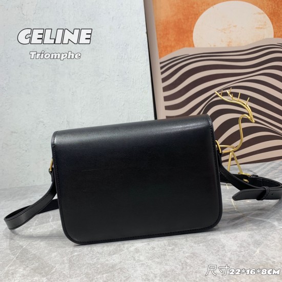 Celine LOGO Triumphal Arch Buckle classics shoulder bag