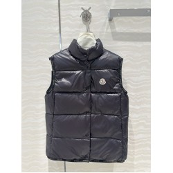 MONCLER 2024 New Badia Ladies' standing collar sleeveless down jacket Warm Men women's vest jacket