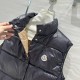 MONCLER 2024 New Badia Ladies' standing collar sleeveless down jacket Warm Men women's vest jacket