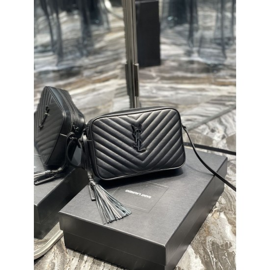 Saint Laurent Fashion Baita Tassel Shoulder Camera Diagonal Cross Small Square Bag