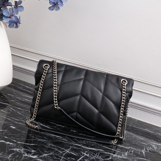 YSL LOULOU PUFFER Quilted Cloud Chain shoulder Bag