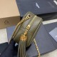 YSL AAAAA+ Cowhide Chain camera bag Caviar tassel ornament shoulder bag