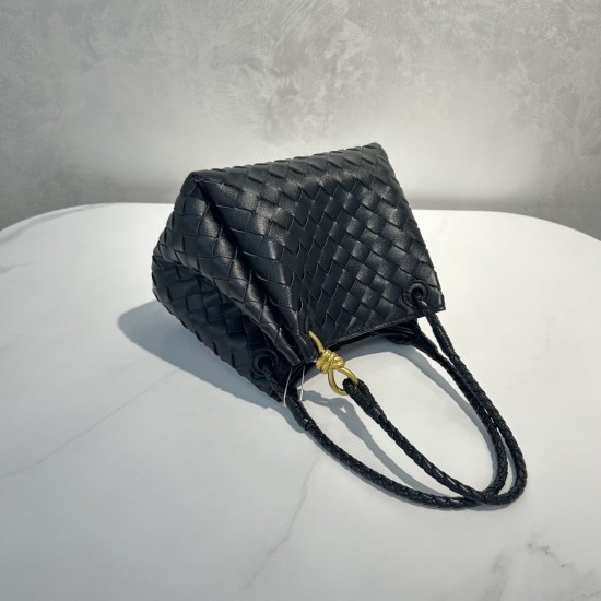 Bottega Veneta AAAAA+ Andiamo Parachute Cowhide woven shoulder bag Knot multi-purpose handbag