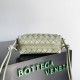 Bottega Veneta Woven texture camera bag High quality sheepskin drawstring zipper Shoulder bag