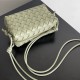 Bottega Veneta Woven texture camera bag High quality sheepskin drawstring zipper Shoulder bag