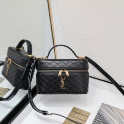 YSL Mini Gaby Saint Laurent Same style as Rose Sheepskin crossbody handbag Double zipper dressing bag