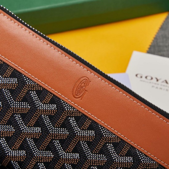 Goyard 4 layer Real leather zipper Long Wallet