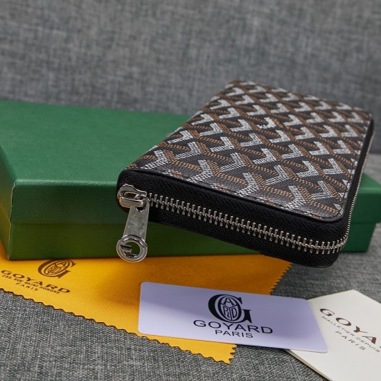 Goyard 4 layer Real leather zipper Long Wallet