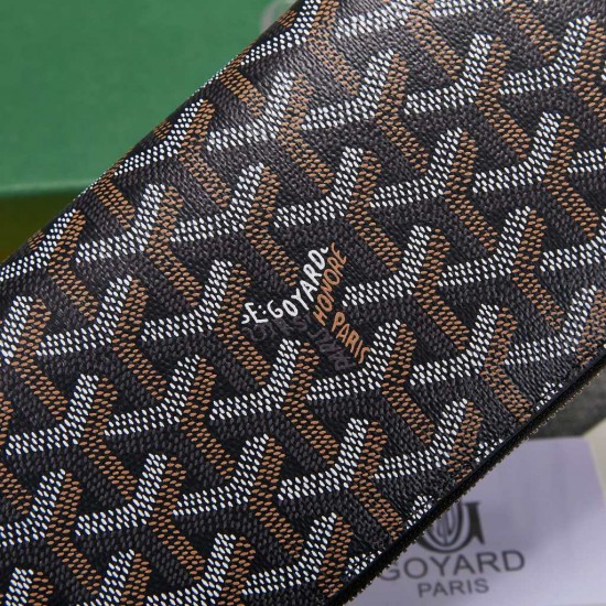 Goyard 4 layer Real leather zipper Long Wallet