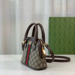 Gucci Ophidia Series GG Mini Handbag Decorative woven belt shell bag Crossbody Bag