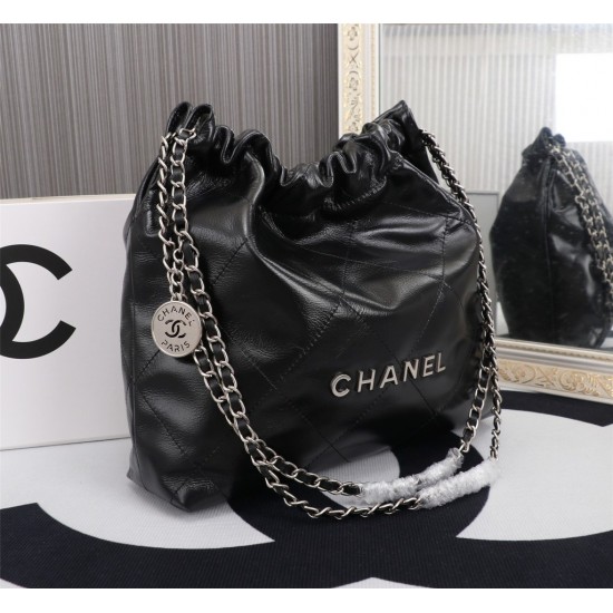 Chanel 22 bag Leisure drawstring cowhide high-capacity shopping bag