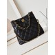 Chanel Small size sheepskin Clutch 24  hobo bag high-capacity armpit pouch Two chains Foldable Single handbag