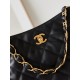 Chanel Small size sheepskin Clutch 24  hobo bag high-capacity armpit pouch Two chains Foldable Single handbag