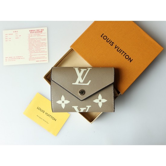 LOUIS VUITTON Monogram Empreinte Soft grain leather Banknotes wallet  Screen printing embossing Short purse moneybag