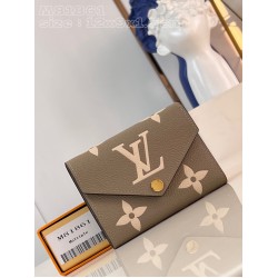 LOUIS VUITTON Monogram Empreinte Soft grain leather Banknotes wallet  Screen printing embossing Short purse moneybag