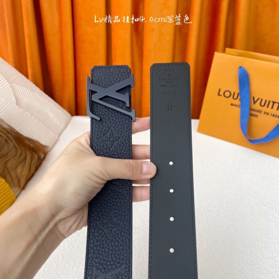 LV Designer's high-end embossed belt