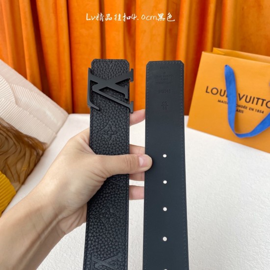 LV Designer's high-end embossed belt