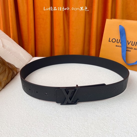 LV Designer's high-end embossed belt