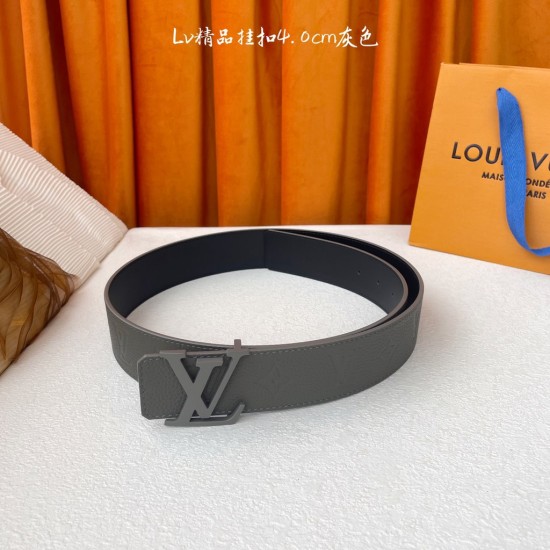 LV Designer's high-end embossed belt