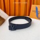 LV Designer's high-end embossed belt