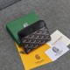 Goyard Zipper Short Wallet Men's and Women's Same Wallet Real Leather Card Bag Zipper Zero Wallet Casual Print Bag