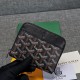 Goyard Zipper Short Wallet Men's and Women's Same Wallet Real Leather Card Bag Zipper Zero Wallet Casual Print Bag