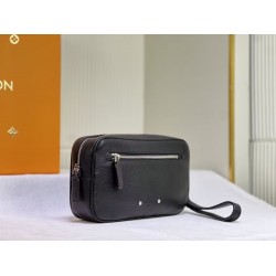 Genuine leather business men's small square bag, casual camera bag, fashionable and versatile small and compact handbag