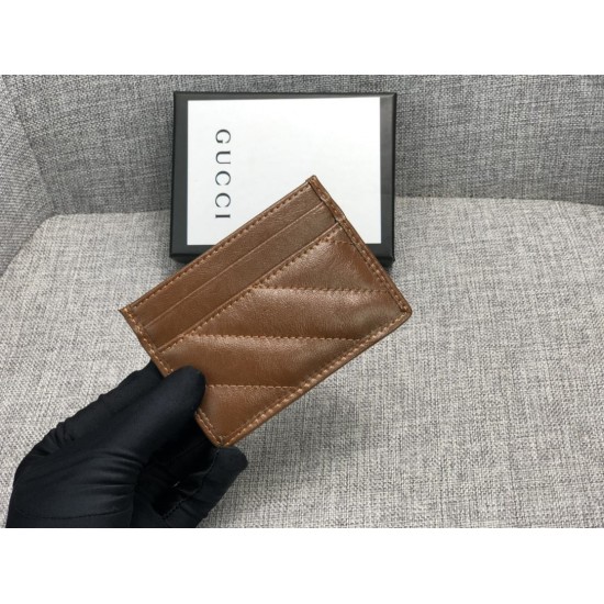 GUCCI Real leather credit card bag, postcard bag, zero wallet