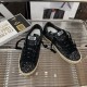 Golden Goose DB Hi Star Thick sole with black shiny sequins