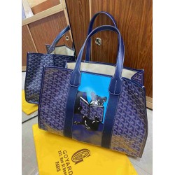 Goyard Graffiti Bulldog Printed Shopping Bag