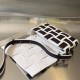 Bottega Veneta Panda color blocking of large squares shoulder bag